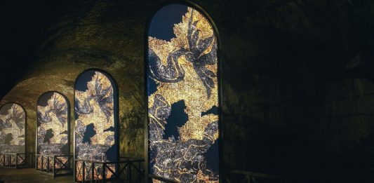 Il tempo di Fabrizio Plessi nei sotterranei delle Terme di Caracalla La mostra di Fabrizio Plessi alle Terme di Caracalla