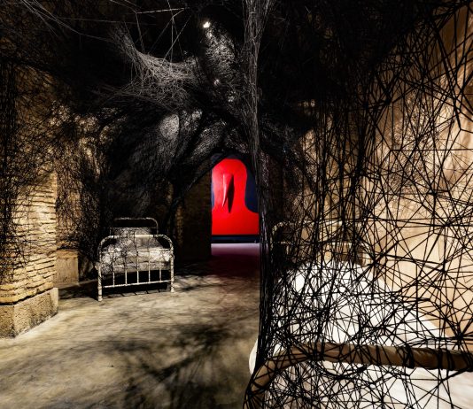 “The Dark Side”. Il ‘lato oscuro’ in mostra al Museo Musja Chiharu Shiota, "Sleepilng is like Death", 2019. Courtesy the artist & Galerie Templon e Gino De Dominicis, “Untitled", 1985. Courtesy Collezione Jacorossi, Roma