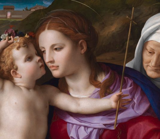 Il Getty Museum acquisisce un Bronzino, capolavoro italiano Angolo Bronzino, "Virgin and Child with Saint Elizabeth and Saint John the Baptist" (detail), ca. 1540–45. The J. Paul Getty Museum