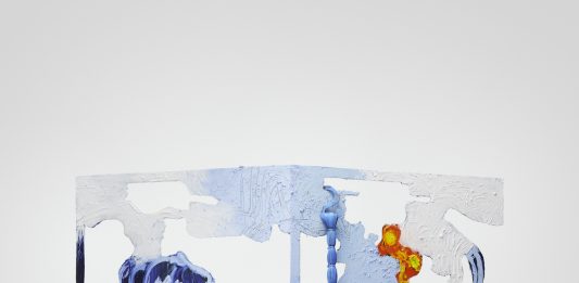 Le migliori gallerie di Londra, tra gli stand di Frieze 2019 Donna Huanca, AMYLOPLAST, 2019 Oil, sand, synthetic hair on steel 201 x 189 x 83 cm (79 1/8 x 74 3/8 x 32 5/8 in.) Courtesy of the artist and Simon Lee Gallery