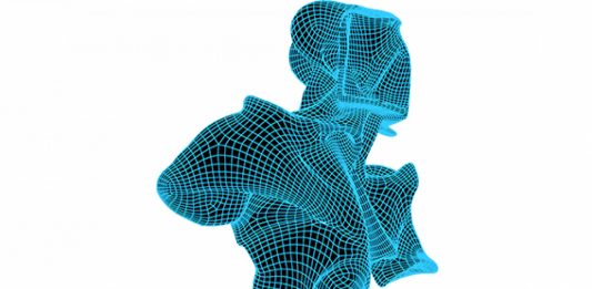 Rendering e stampa 3D per ricreare le sculture disperse di Boccioni Rendering della scultura di Boccioni (courtesy of Estorick Collection)