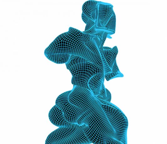 Rendering e stampa 3D per ricreare le sculture disperse di Boccioni Rendering della scultura di Boccioni (courtesy of Estorick Collection)