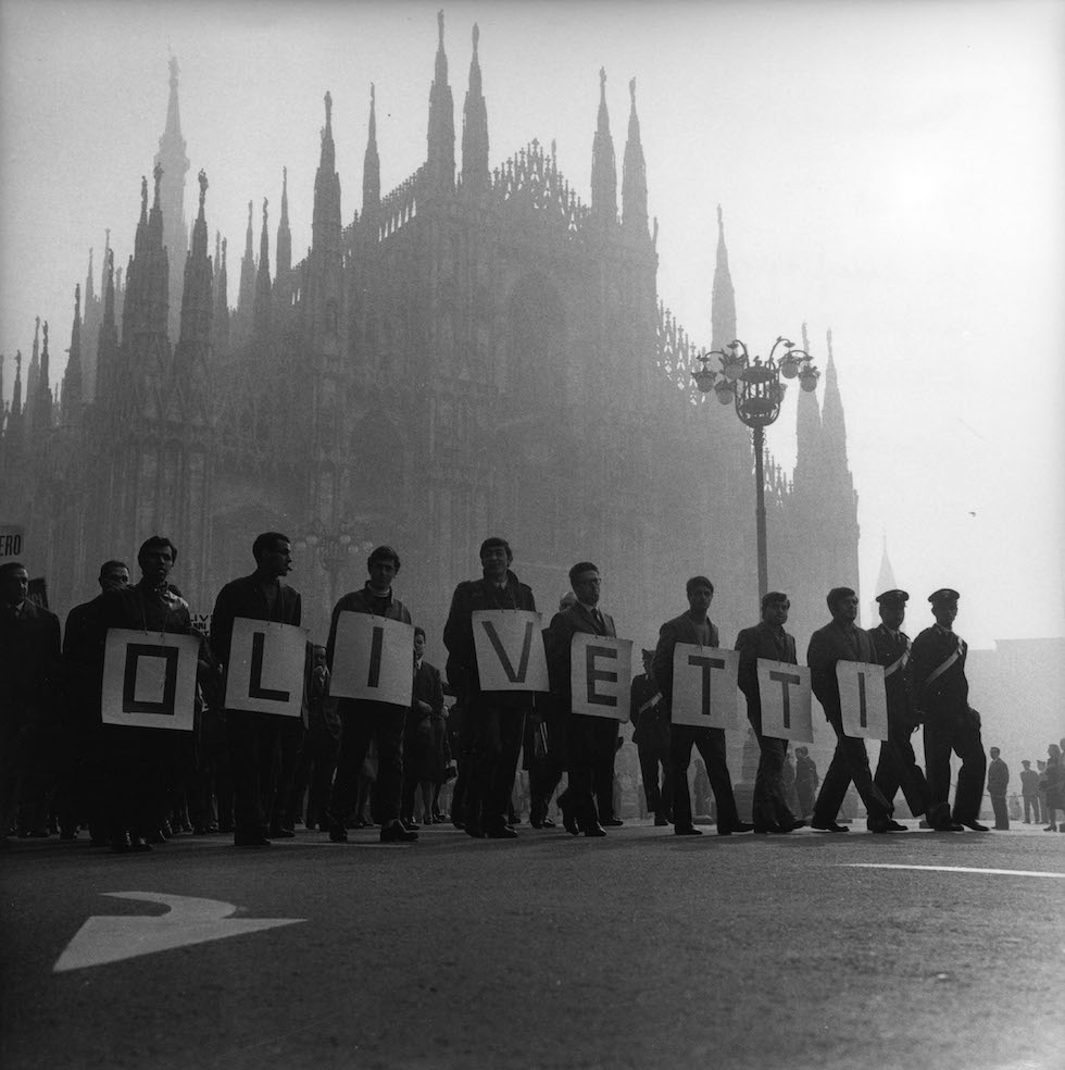 Sciopero dei lavoratori Olivetti © Archivio del lavoro