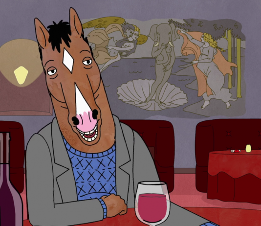 La collezione di opere d’arte di Bojack Horseman Alle spalle di BoJack Horseman, una reinterpretazione de La nascita di Venere di Sandro Botticelli