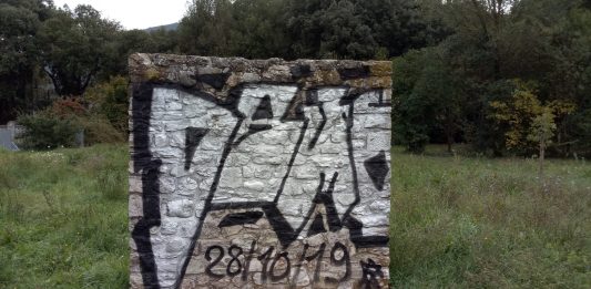 A Spoleto, imbrattata l’opera d’arte pubblica di Sol LeWitt