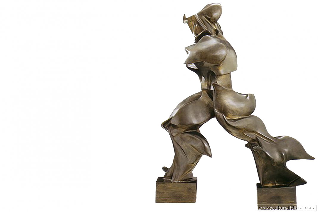 umberto-boccioni-record-forme-uniche-della-continuita-nello-spazio-milano-1913 boccioni record