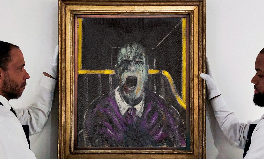 Francis Bacon, "Study for a Head", 1952. Image courtesy of Sotheby's