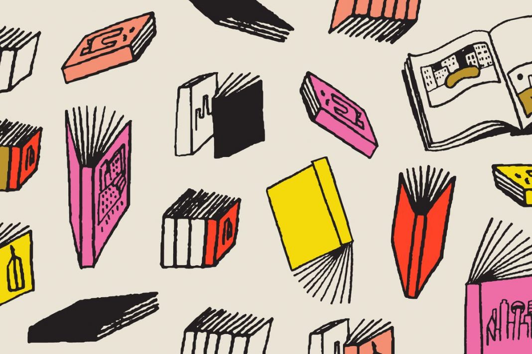 Books_Pattern.0 Illustrazione di Paige Vickers