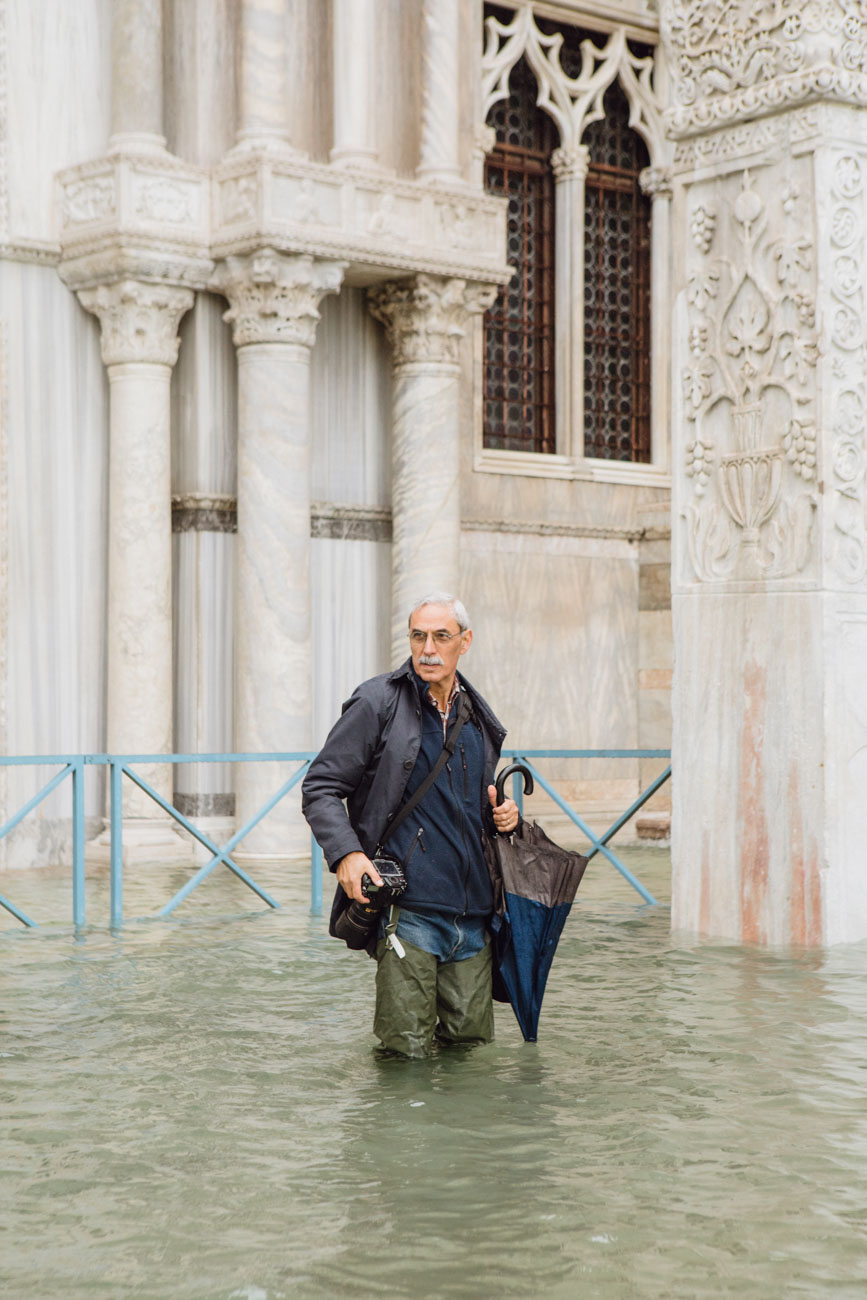 Piazza San Marco, Venezia, Italia, Novembre 2019. Eccezionale acqua alta in Piazza San Marco a Venezia, negli ultimi giorni. Foto: Matteo de Mayda
