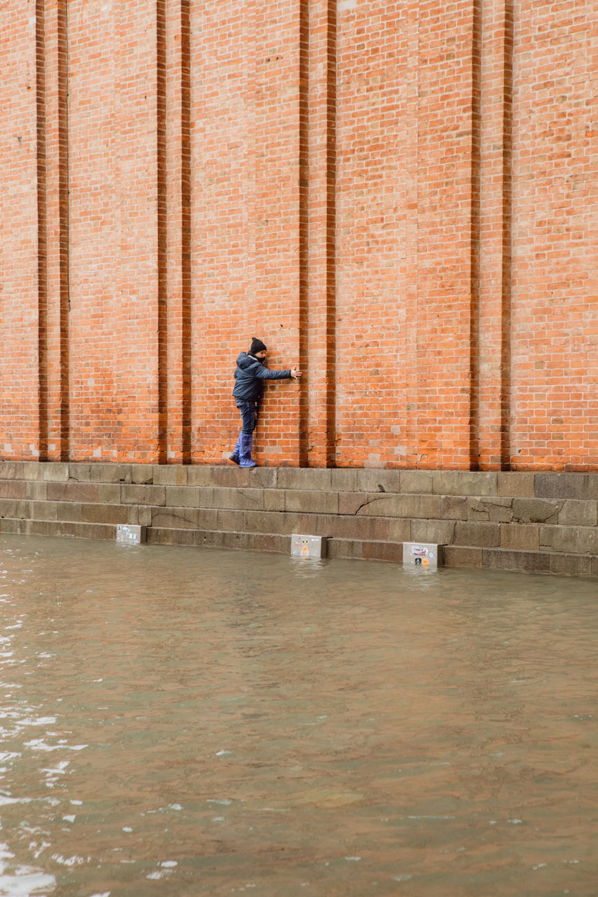 Piazza San Marco, Venezia, Italia, Novembre 2019. Eccezionale acqua alta in Piazza San Marco a Venezia, negli ultimi giorni. Foto: Matteo de Mayda