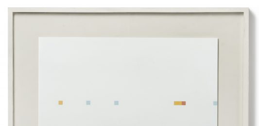 Informale e dopoguerra internazionali da Il Ponte Antonio Calderara, "Misura di rosso - giallo - azzurro” 1966. Lotto n. 90. Asta Il Ponte