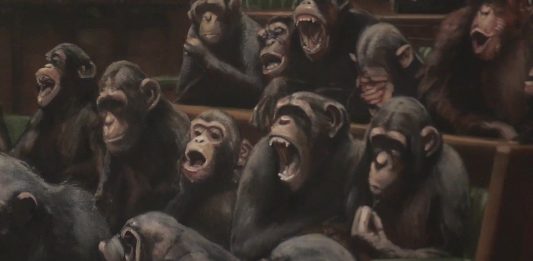 Best of 2019: i record del mercato Banksy, “Delved Parliament” (detail), 2008