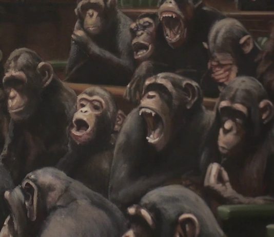 Best of 2019: i record del mercato Banksy, “Delved Parliament” (detail), 2008