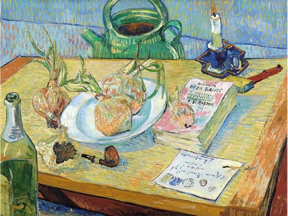 1art1 Vincent Van Gogh Poster Natura Morta con Tre Boccali di Birra, 1884 Stampa d'Arte 120x80