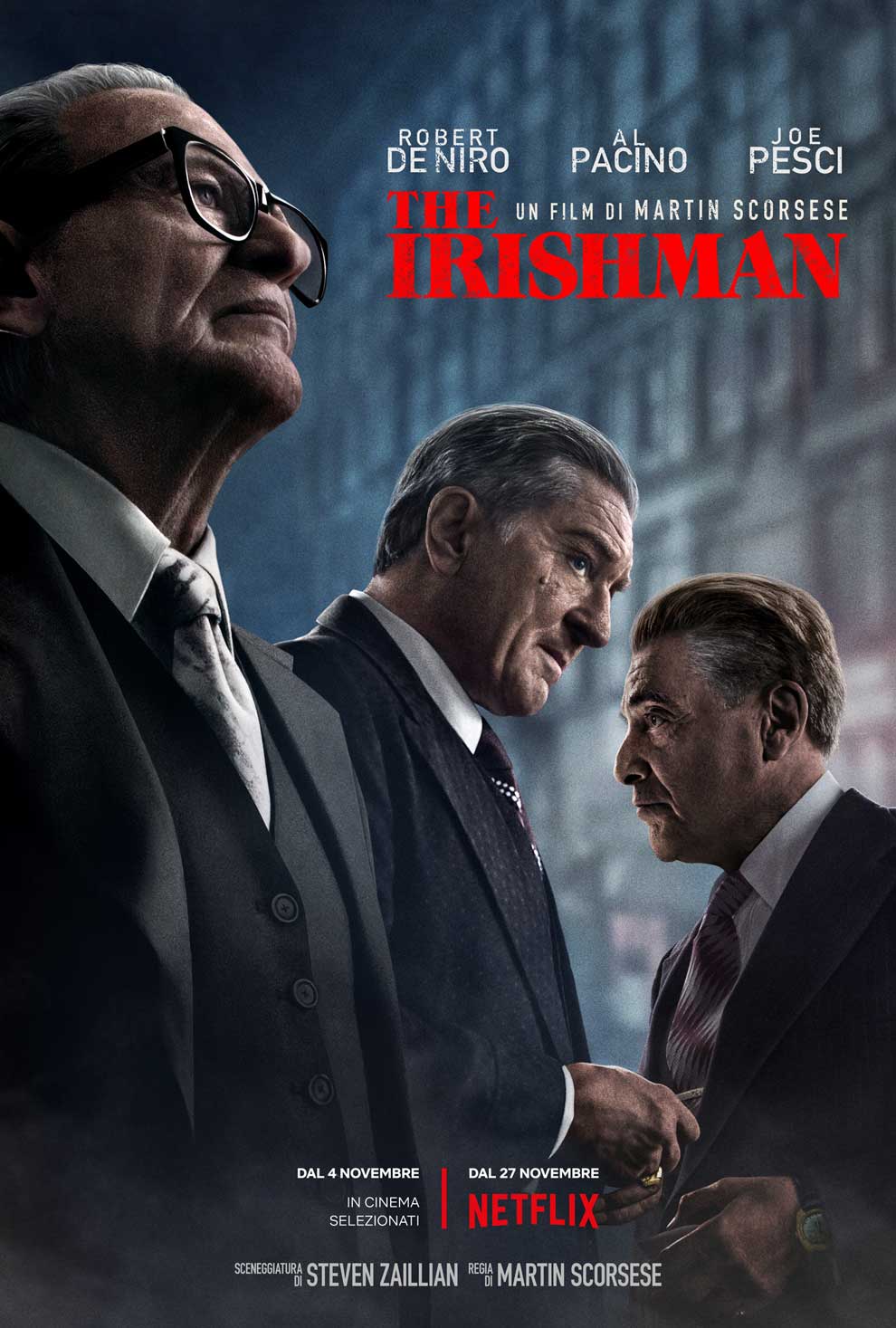 La locandina di The Irishman (courtesy: Netflix)