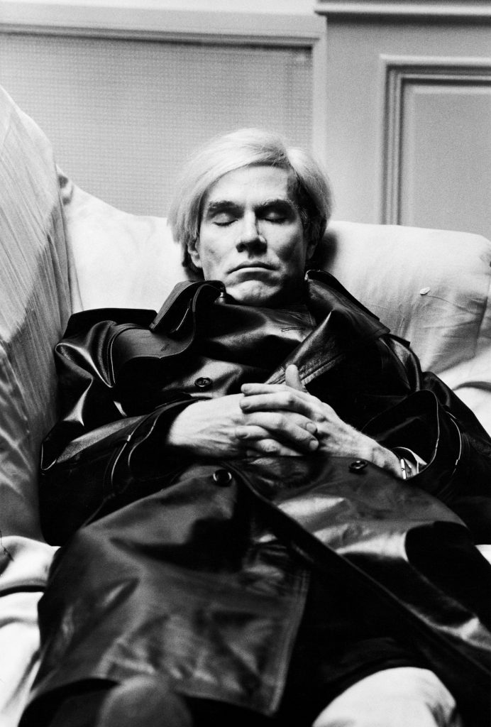 Helmut Newton Andy Warhol, Vogue Uomo Paris 1974 ©Helmut Newton Estate