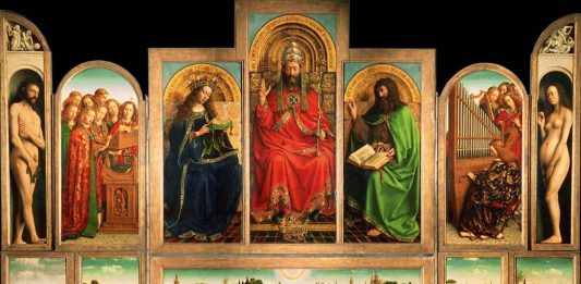 Nudi per il Polittico di Jan Van Eyck, che torna visitabile a Gent