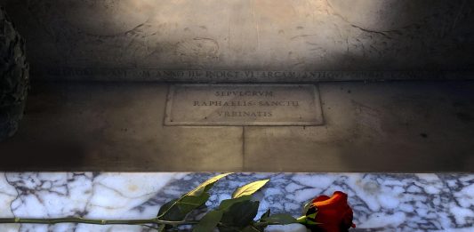 Una rosa per Raffaello: iniziano le celebrazioni per il cinquecentenario Una rosa per il cinqecentenario di Raffaello