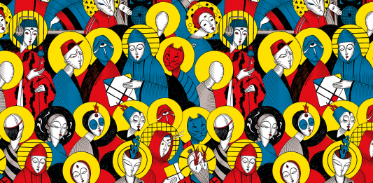 exibart.talks: intervista a Elisa Seitzinger 24 Hours Party People - pattern ispirato all’omonimo film di Micheal Winterbottom sulla nascita della cultura del clubbing a Manchester a fine anni ’70 e alle opere pittoriche dei Primitivi Italiani.