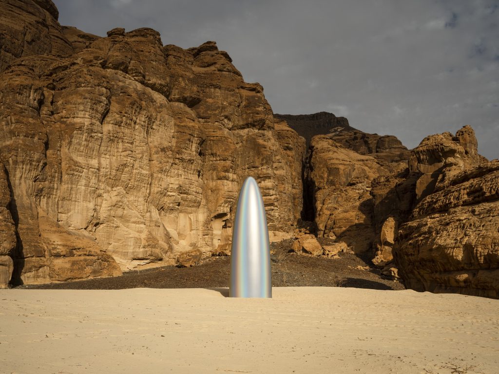 Gisela Colon, The Future is Now, installation view at Desert X AlUla, photo by Lance Gerber, courtesy the artist, RCU and Desert X