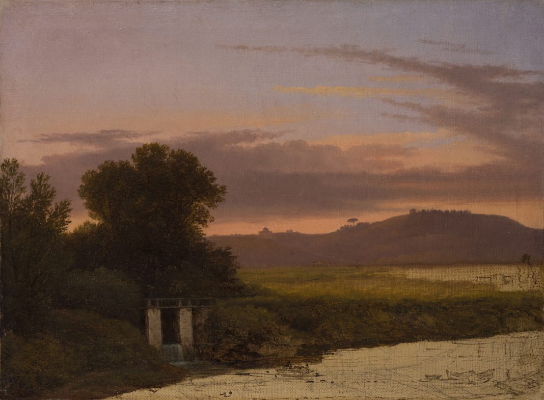 Veduta di Monte Mario dal Tevere Galleria Antonacci Lapiccirella