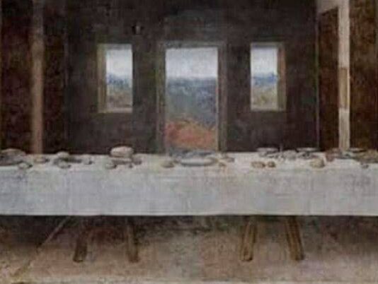 Il mondo della cultura chiude, per virus L'Ultima Cena di Leonardo da Vinci in un meme sul coronavirus che circola in rete