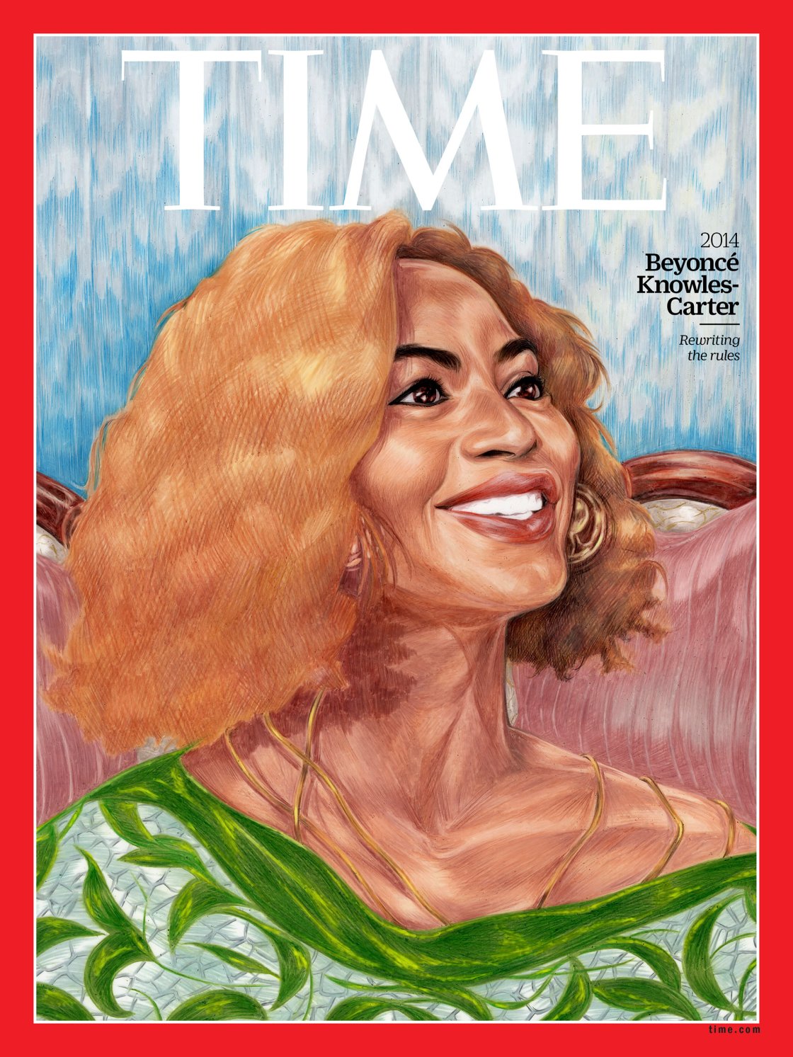 La cantante Beyoncé (Painting by Toyin Ojih Odutola for TIME)