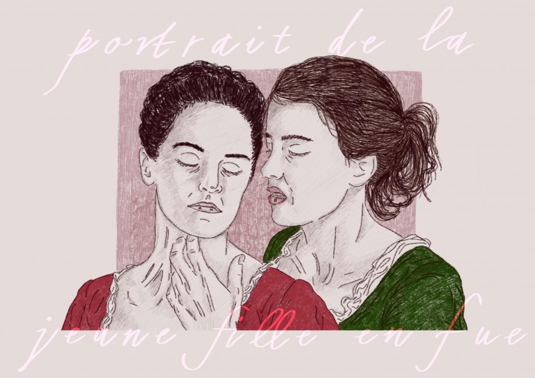 Uno dei lavori di disegniniesterini ispirato al cinema. Qui Portrait de la jeune fille en fue (Courtesy of the artist)