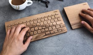 Orée Wooden Keyboard, design Orée Artisans