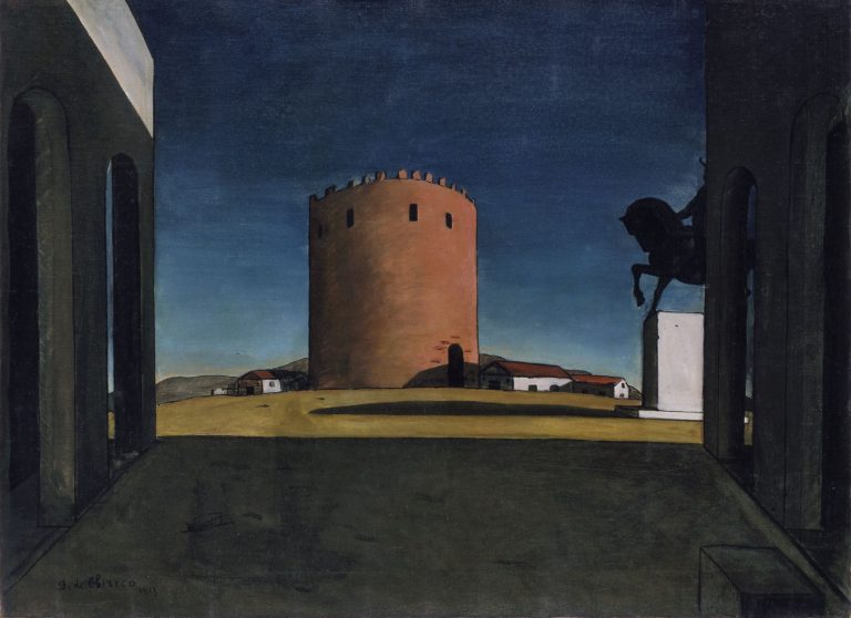 Giorgio De Chirico La Torre Rossa Collezione Peggy Guggenheim