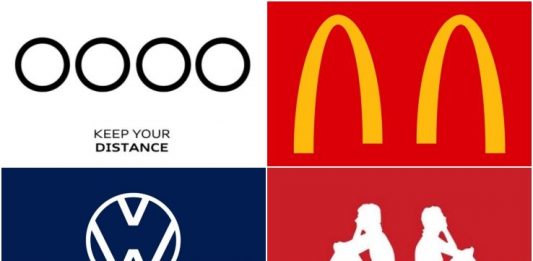 Il distanziamento sociale visto dai brand: come cambiano i loghi storici