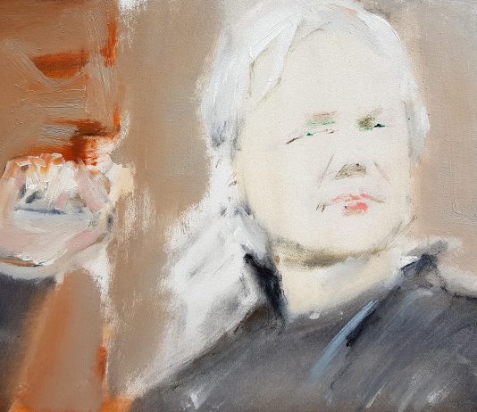 Miltos Manetas: mostra aperta solo se Assange sarà liberato