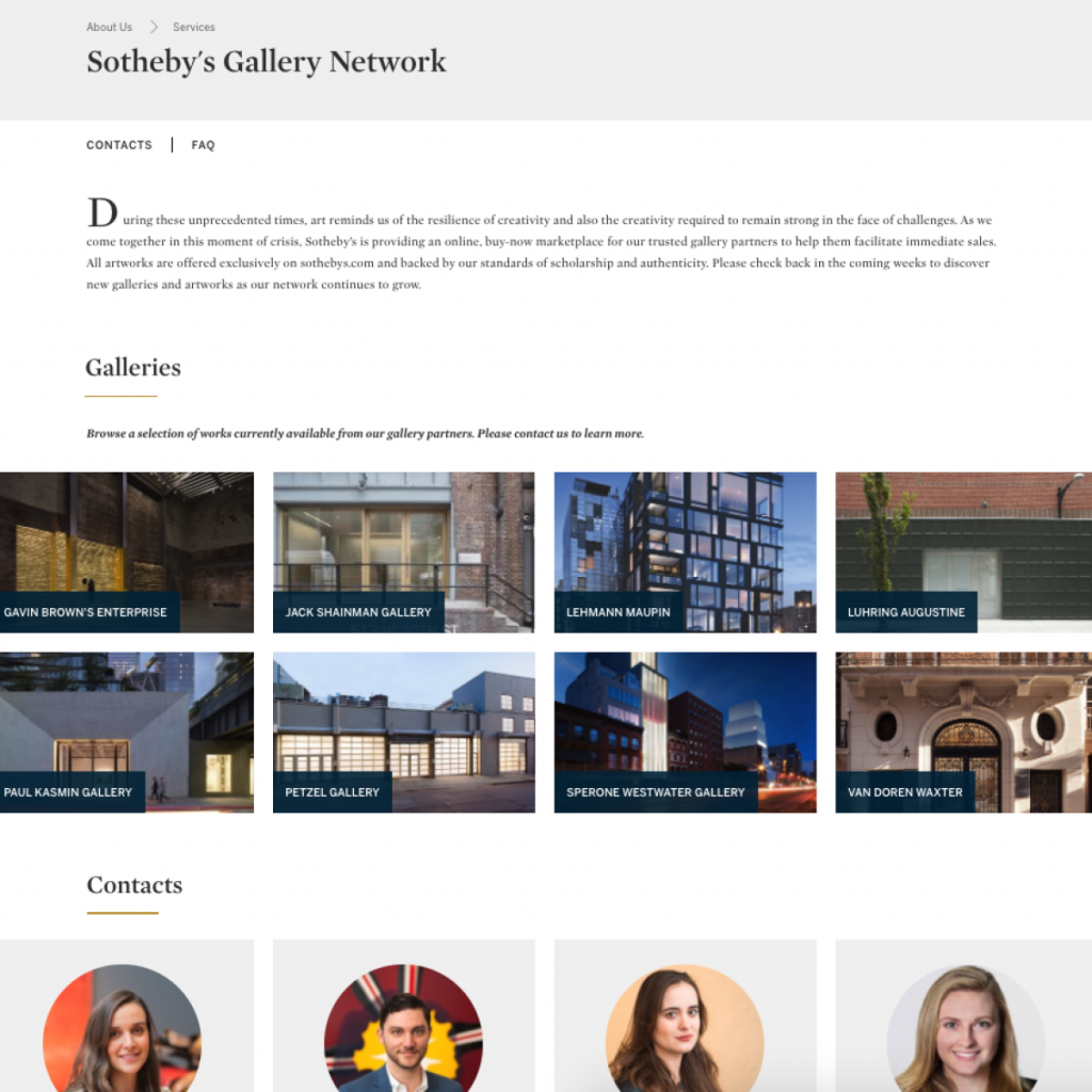 Sotheby's Gallery Network
