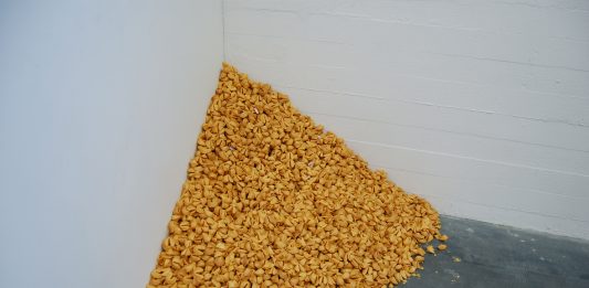 I biscotti della fortuna di Felix Gonzalez-Torres per riflettere sul distanziamento sociale Felix Gonzalez-Torres, Untitled (Fortune Cookie Corner), 1990 (Foto: Andrew Russeth)
