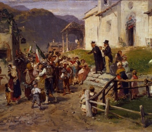 Massimo De Carlo apre il suo Vspace ad altre cinque realtà milanesi Gerolamo Induno, The Volunteers Bid Farewell, 1877-78, oil on canvas, Collection Fondazione Cariplo, Milan