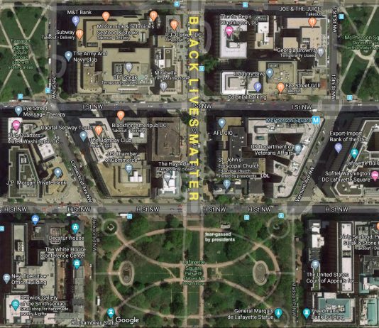 exibart.artworld: il giro del mondo dell’arte in sei notizie Anche da Google Maps è possibile vedere la strada di Washington DC su cui è stato scritto a caratteri cubitali Black Lives Matter. Questa è solo una delle notizie dal mondo dell'arte di questa settimana. (Fonte: Artforum).