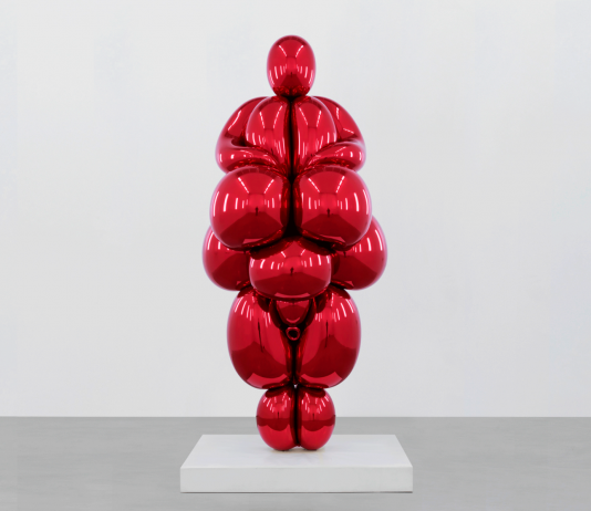 David Zwirner presenta la nuova Venus rossa di Jeff Koons, online