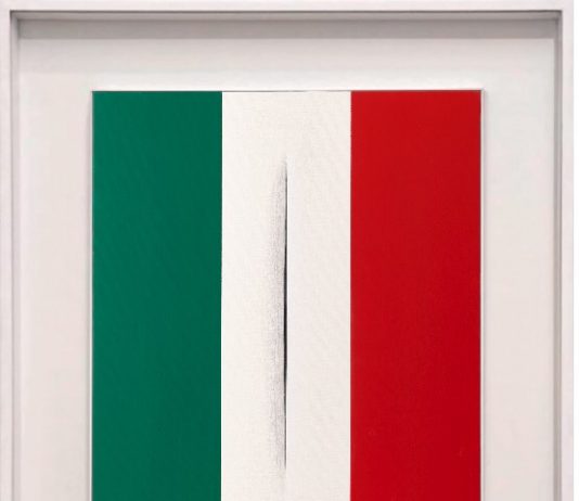 Vezzoli per l’Italia: il dipinto da copertina va all’asta per beneficenza vezzoli fontana sotheby's