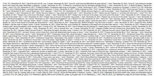 New York in perimetro, ma non marginale. Intervista a Antonio Rovaldi Antonio Rovaldi, The Sound of The Woodpecker Bill: New York City. List 01 / Manhattan. Pagina 446/447