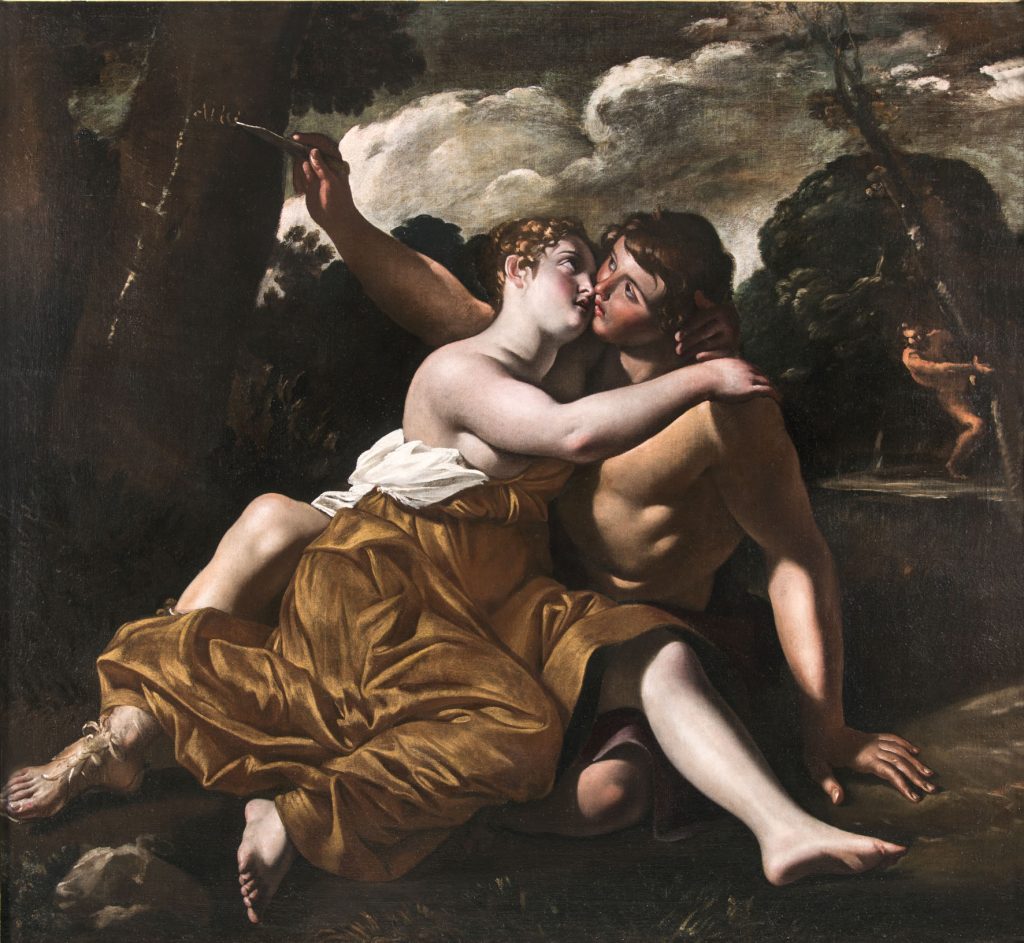 Il bacio di Angelica e Medoro, Giovanni Lanfranco. Alessandra Di Castro Antichità, Roma