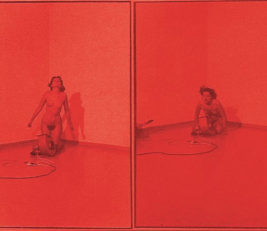 Finarte e cento anni di libri e manifesti, testimoni di opere, artisti e correnti Marina Abramović, set di 6 poster per Ritmo 4, 1974, Maschietto Editore (particolare)