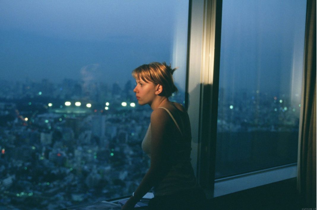 Scarlett Johannson in Lost in Translation, di Sofia Coppola