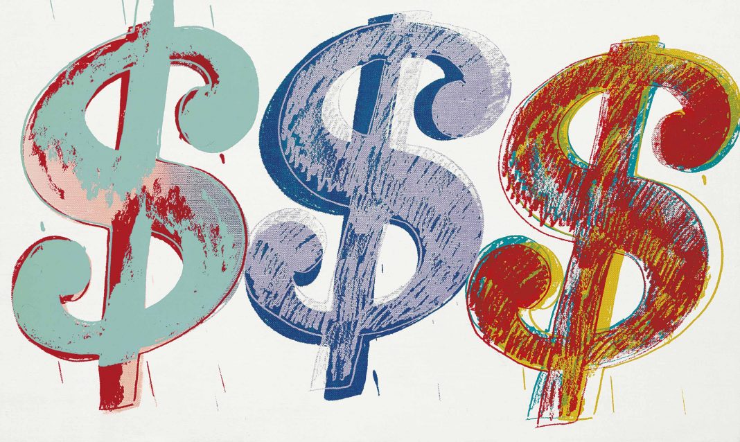 Andy Warhol, Triple Dollar Sign (1982)