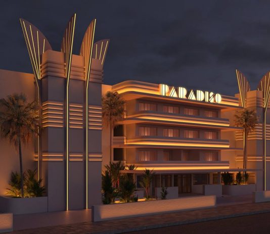 Paradiso Ibiza Art Hotel è l’albergo Art Dèco e vaporwave sulle spiagge di Ibizia Paradiso Ibiza Art Hotel