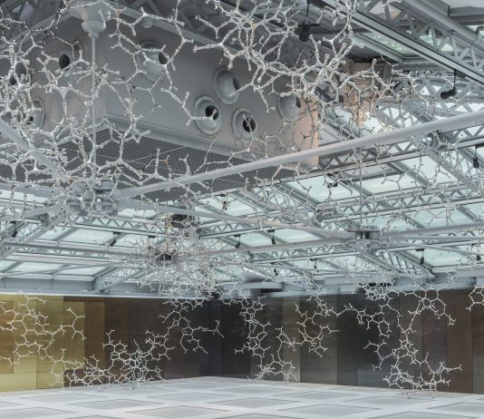 Loris Cecchini vince l’edizione 2020 del Premio Acacia Loris Cecchini, Waterbones, 2017, 8000 moduli in acciaio, particolare. Installazione site specific, Fondaco dei Tedeschi, Venezia