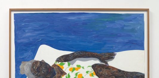 Articker per Phillips: un nuovo modo di indagare l’arte Amoako Boafo, The Lemon Bathing Suit (2019) | Phillips