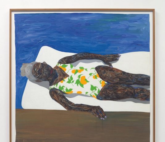 Articker per Phillips: un nuovo modo di indagare l’arte Amoako Boafo, The Lemon Bathing Suit (2019) | Phillips