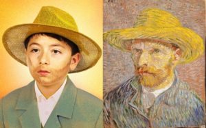 Istituto Comprensivo Nereto Bacà Lorenzo Classe 3^ A Autoritratto con cappello giallo. Van Gogh