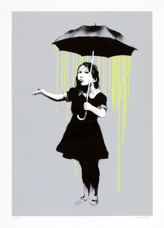 Banksy, Nola (Green Rain). Sotheby's