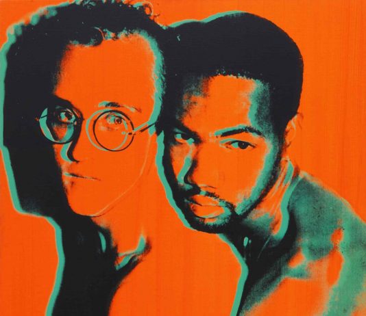 Dear Keith: la collezione personale di Haring all’asta Andy Warhol, Portrait of Keith Haring and Juan Dubose | Sotheby's